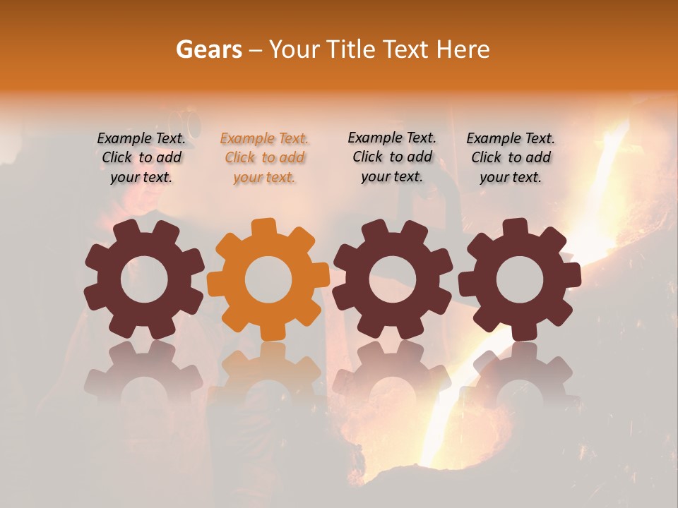 Mill Flowing Technology PowerPoint Template