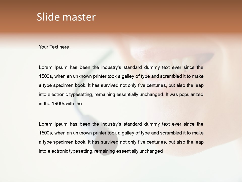 Toothy Joyful Operator PowerPoint Template