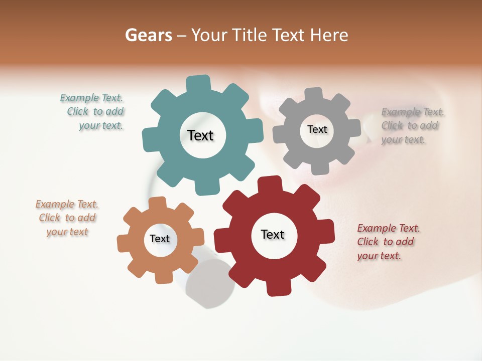 Toothy Joyful Operator PowerPoint Template