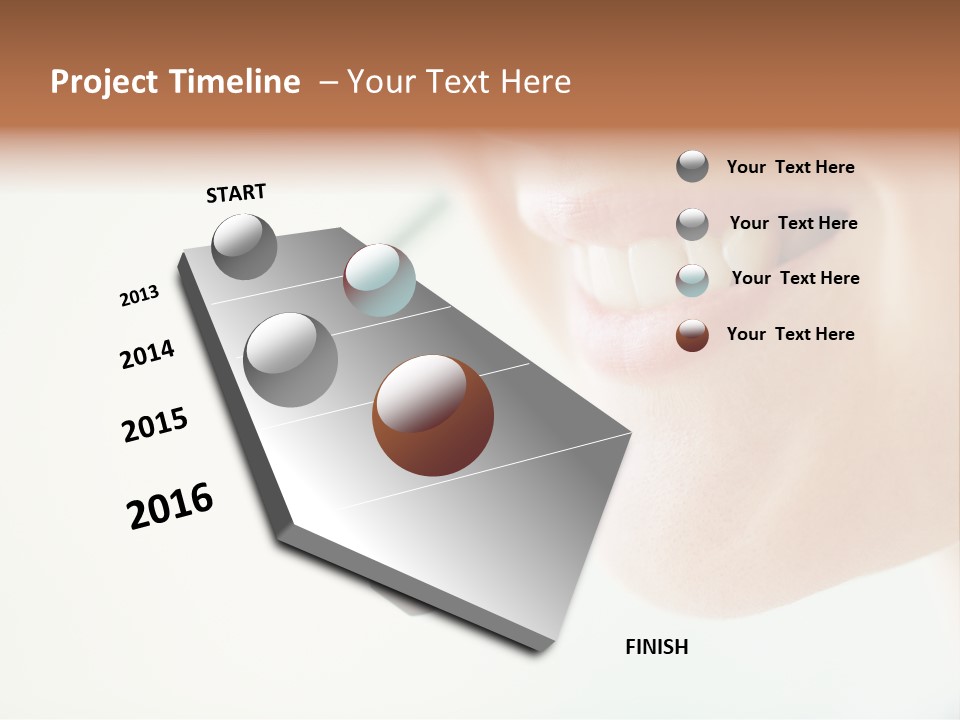 Toothy Joyful Operator PowerPoint Template