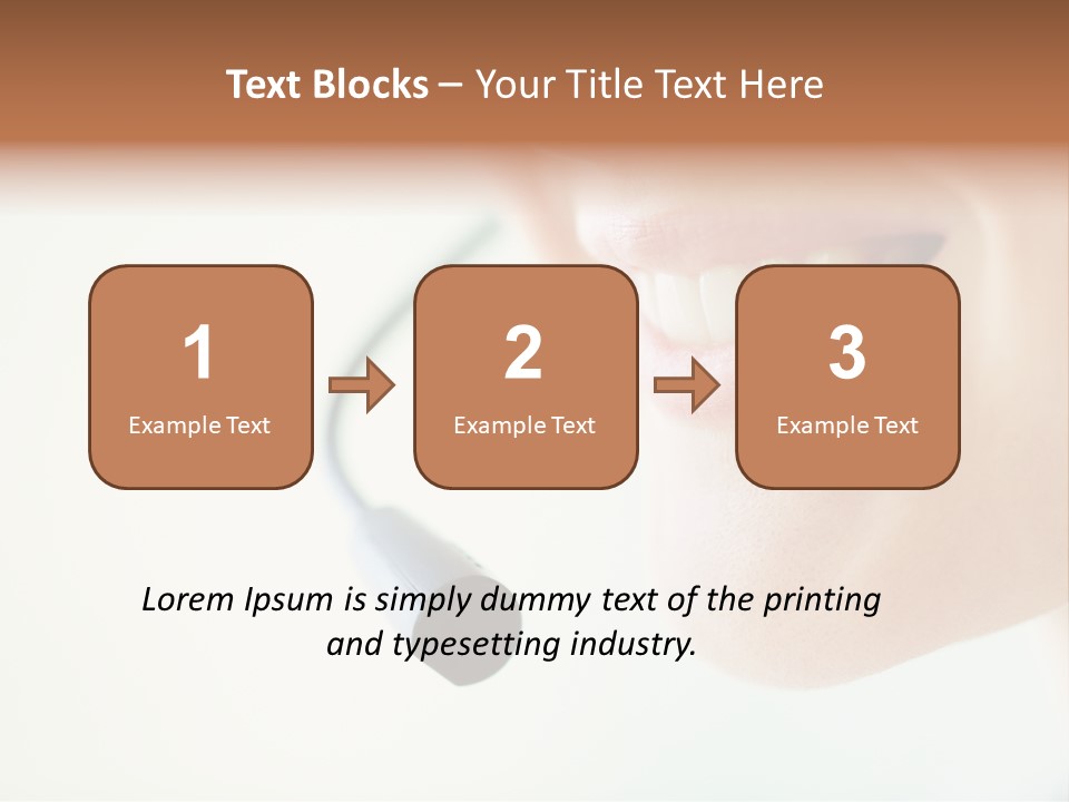 Toothy Joyful Operator PowerPoint Template