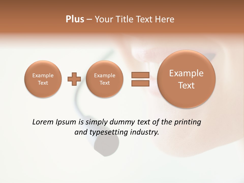 Toothy Joyful Operator PowerPoint Template