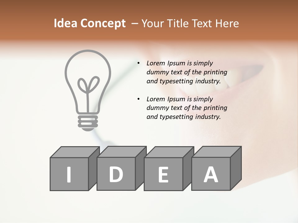 Toothy Joyful Operator PowerPoint Template