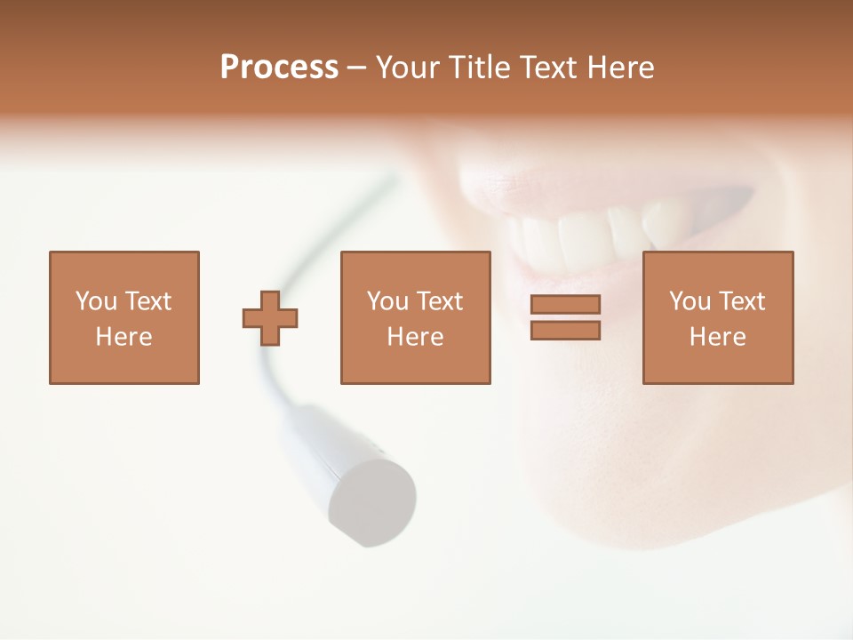 Toothy Joyful Operator PowerPoint Template