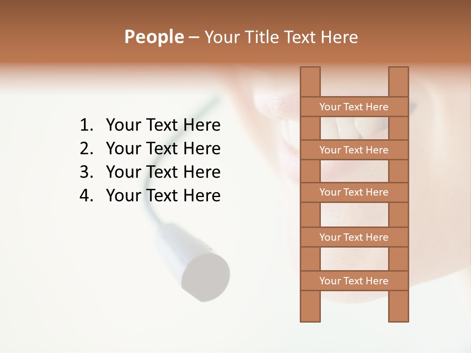 Toothy Joyful Operator PowerPoint Template