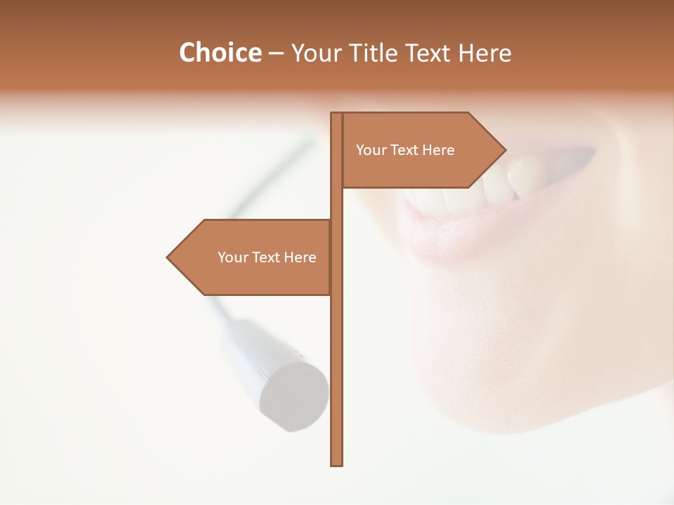 Toothy Joyful Operator PowerPoint Template
