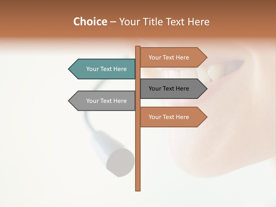 Toothy Joyful Operator PowerPoint Template