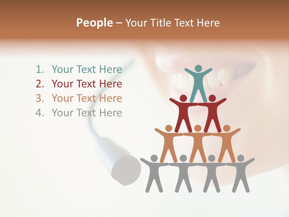 Toothy Joyful Operator PowerPoint Template