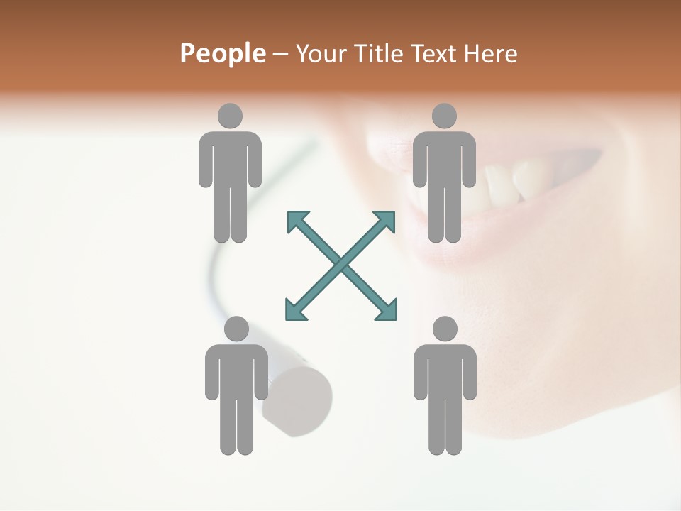 Toothy Joyful Operator PowerPoint Template