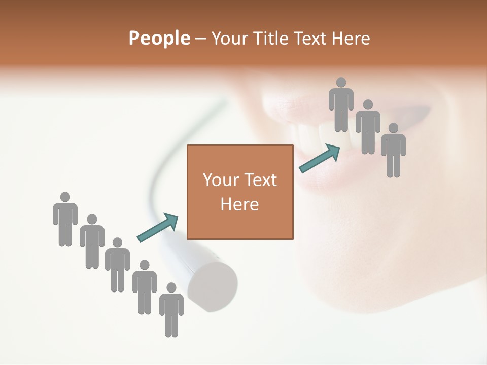 Toothy Joyful Operator PowerPoint Template