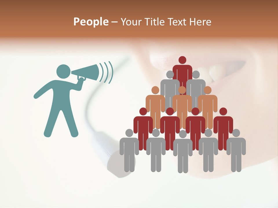 Toothy Joyful Operator PowerPoint Template