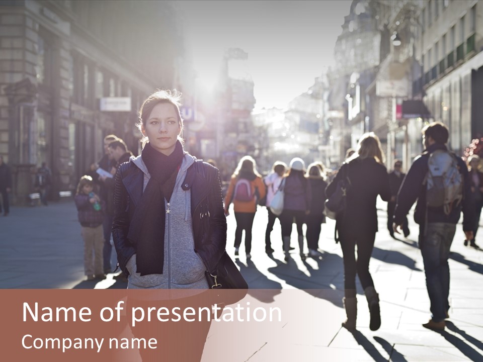 Cool Looking Street PowerPoint Template