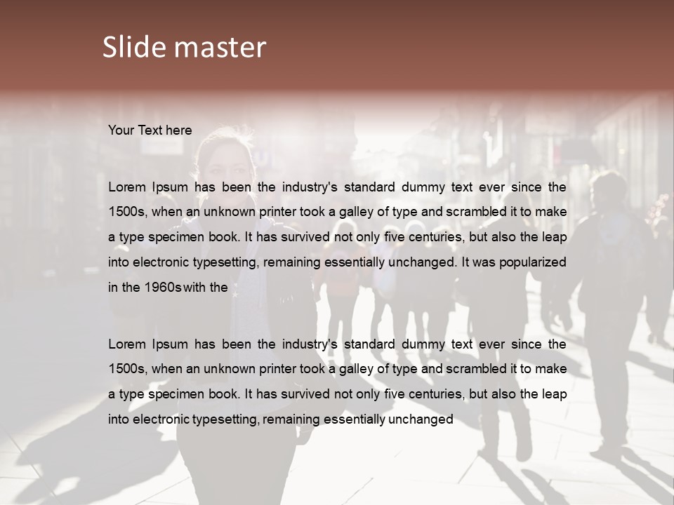 Cool Looking Street PowerPoint Template