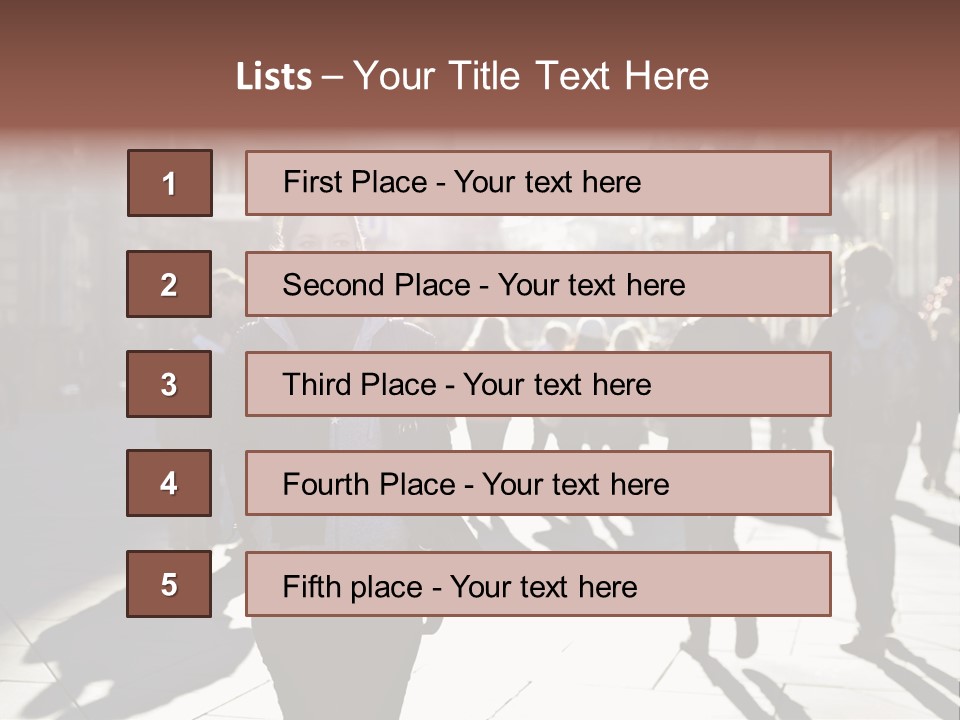 Cool Looking Street PowerPoint Template