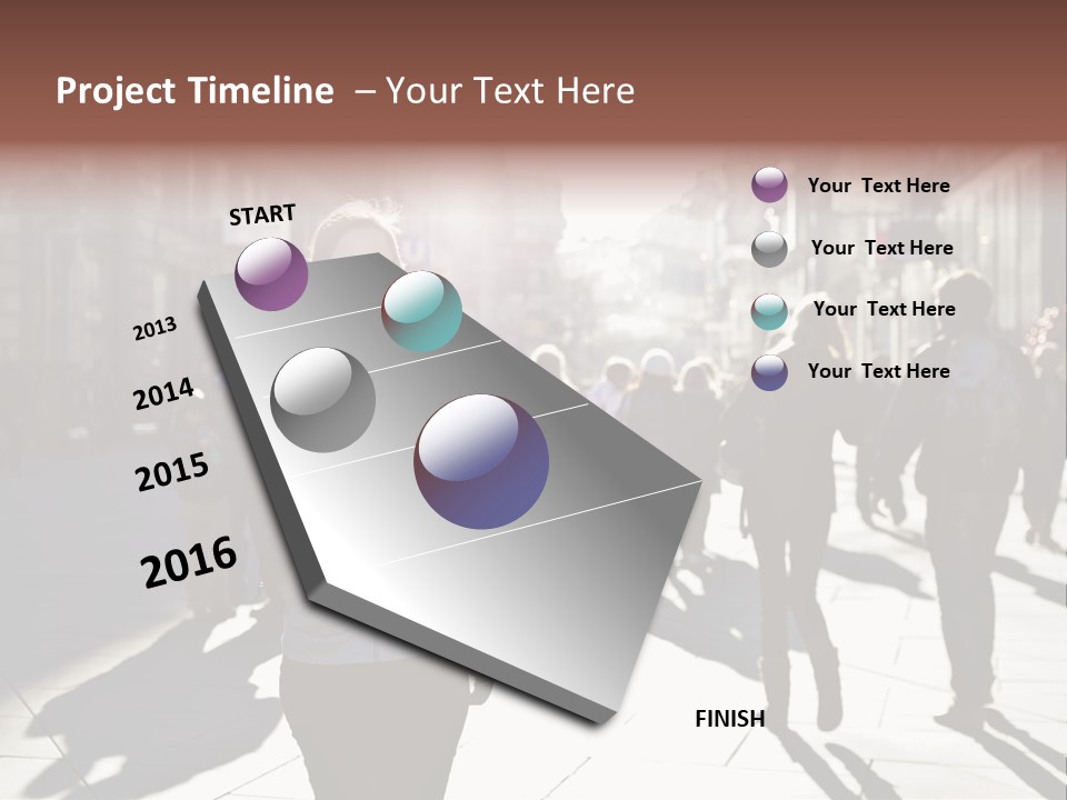 Cool Looking Street PowerPoint Template