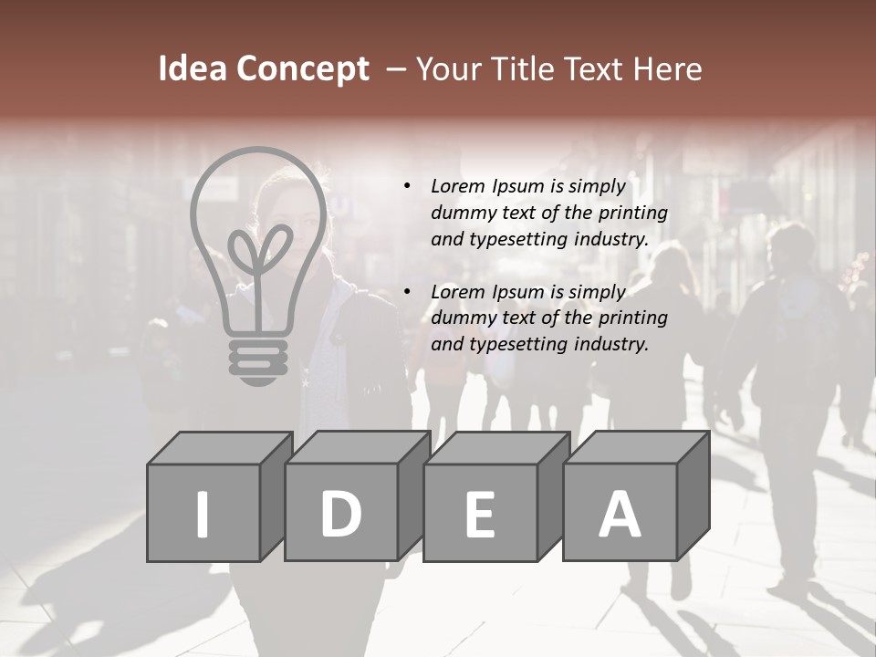 Cool Looking Street PowerPoint Template
