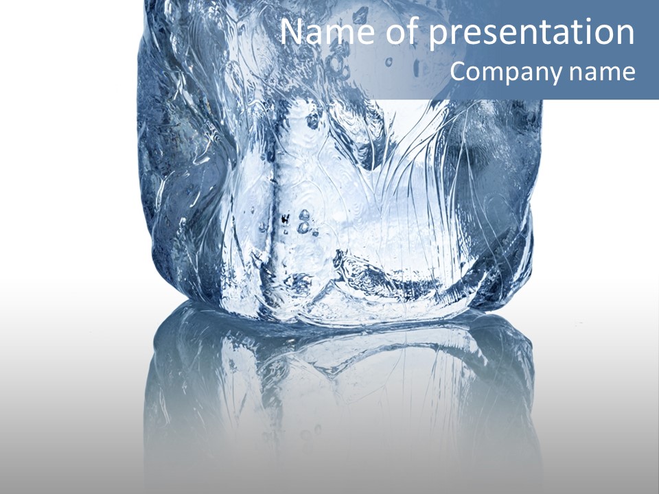 Blue Reflex Molten PowerPoint Template