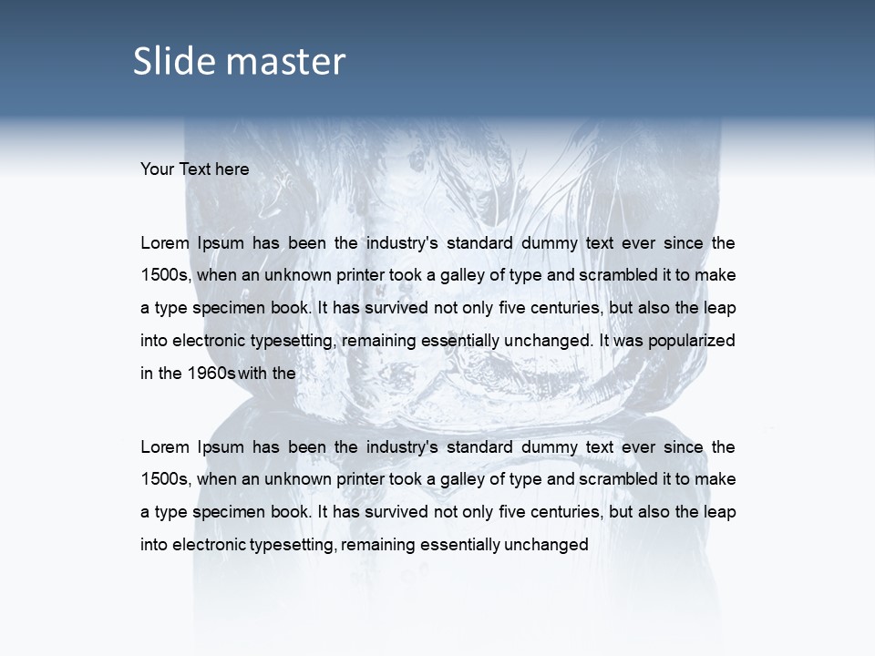 Blue Reflex Molten PowerPoint Template