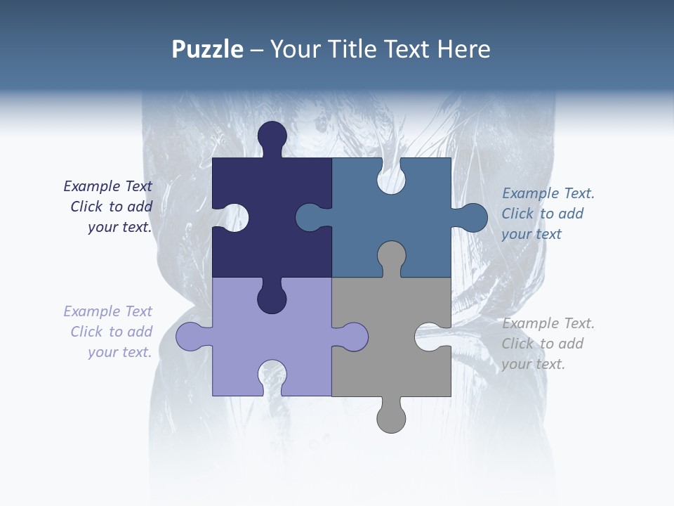 Blue Reflex Molten PowerPoint Template