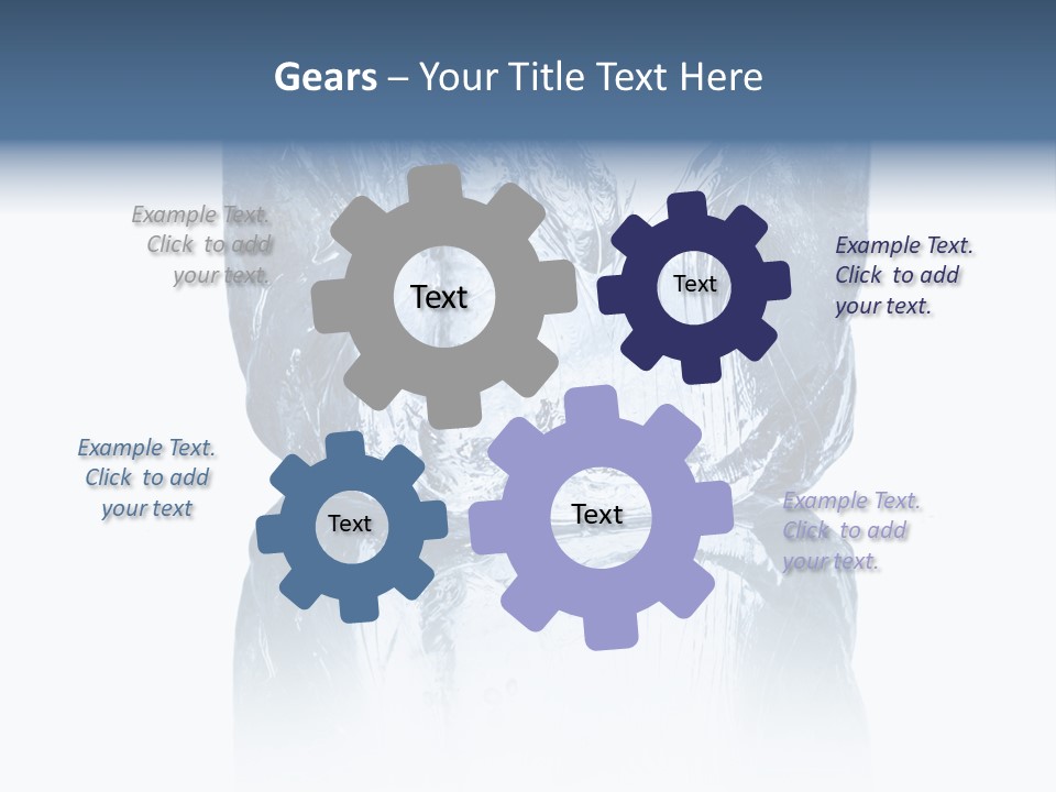 Blue Reflex Molten PowerPoint Template