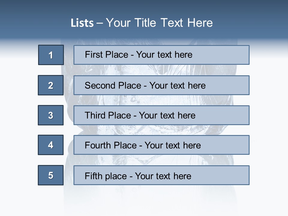 Blue Reflex Molten PowerPoint Template