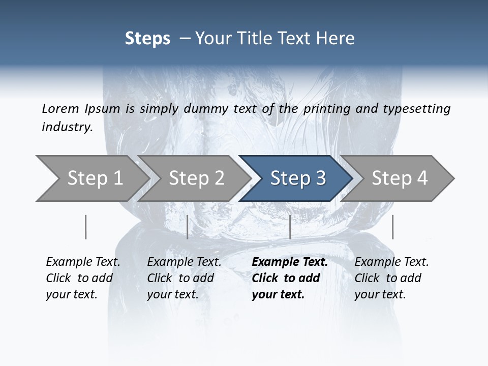 Blue Reflex Molten PowerPoint Template