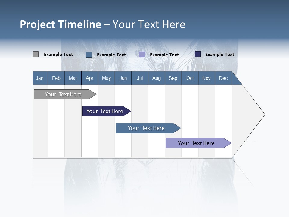 Blue Reflex Molten PowerPoint Template