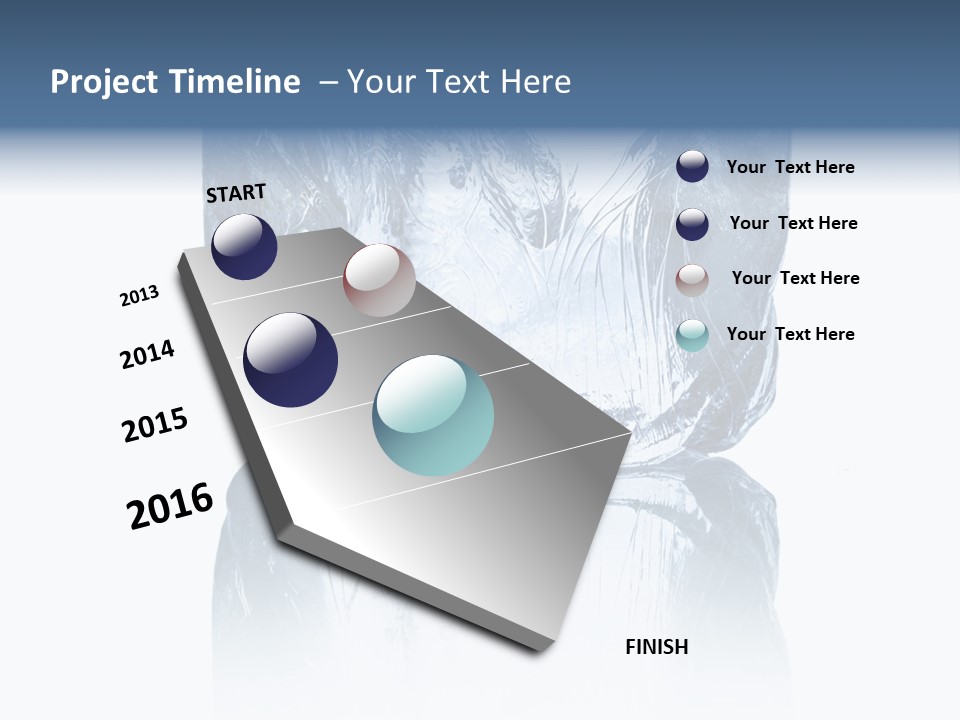 Blue Reflex Molten PowerPoint Template
