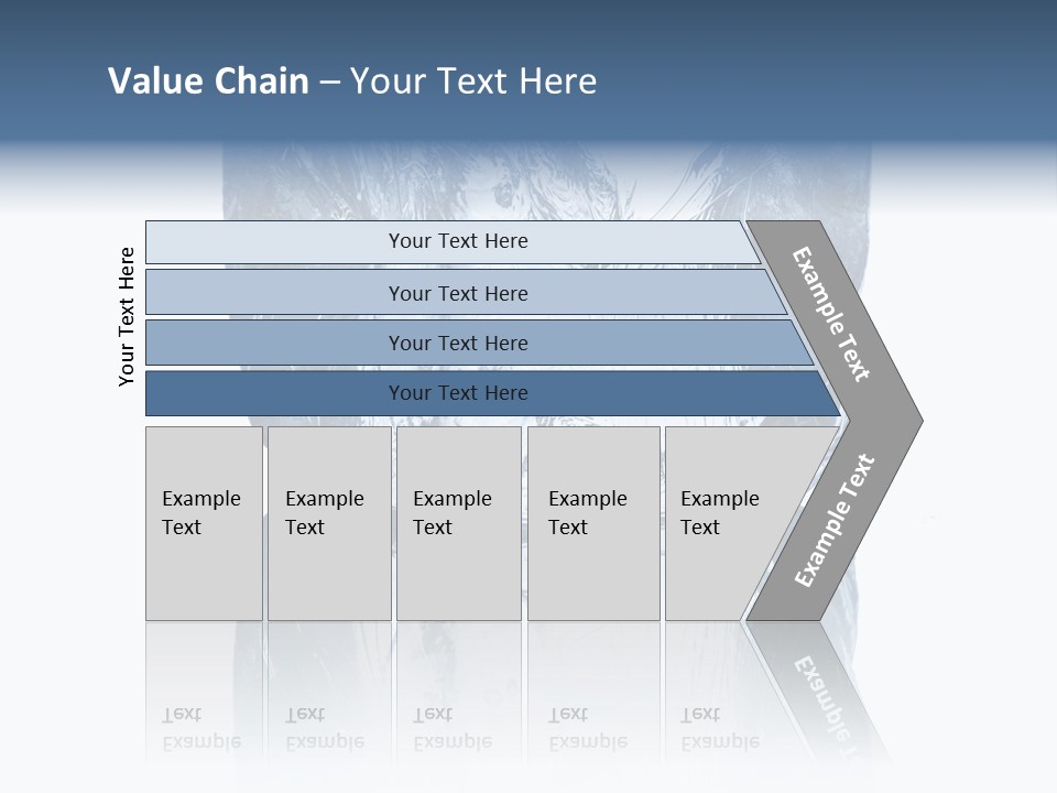 Blue Reflex Molten PowerPoint Template