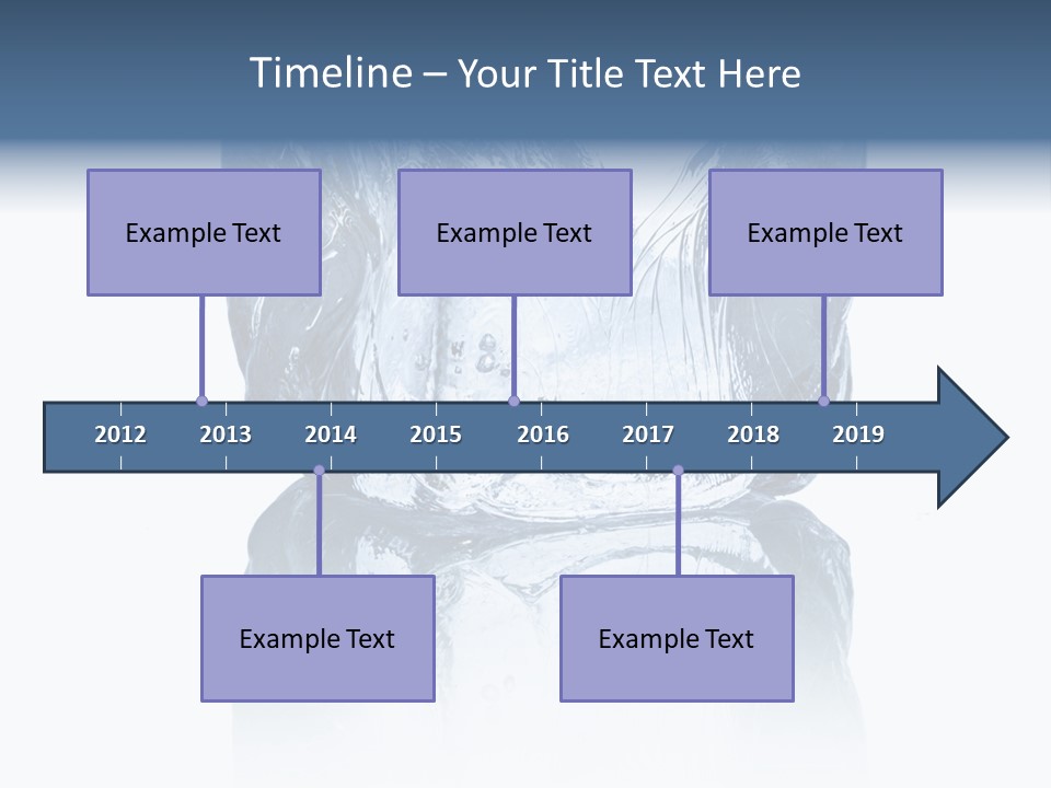 Blue Reflex Molten PowerPoint Template