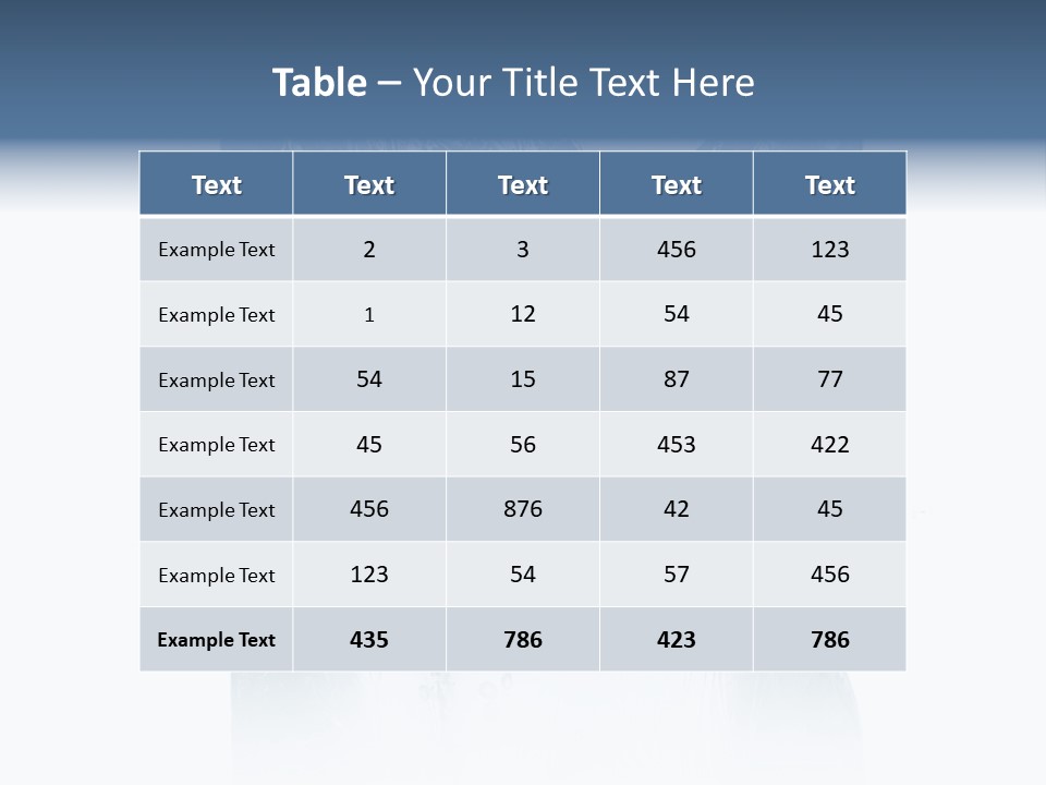 Blue Reflex Molten PowerPoint Template