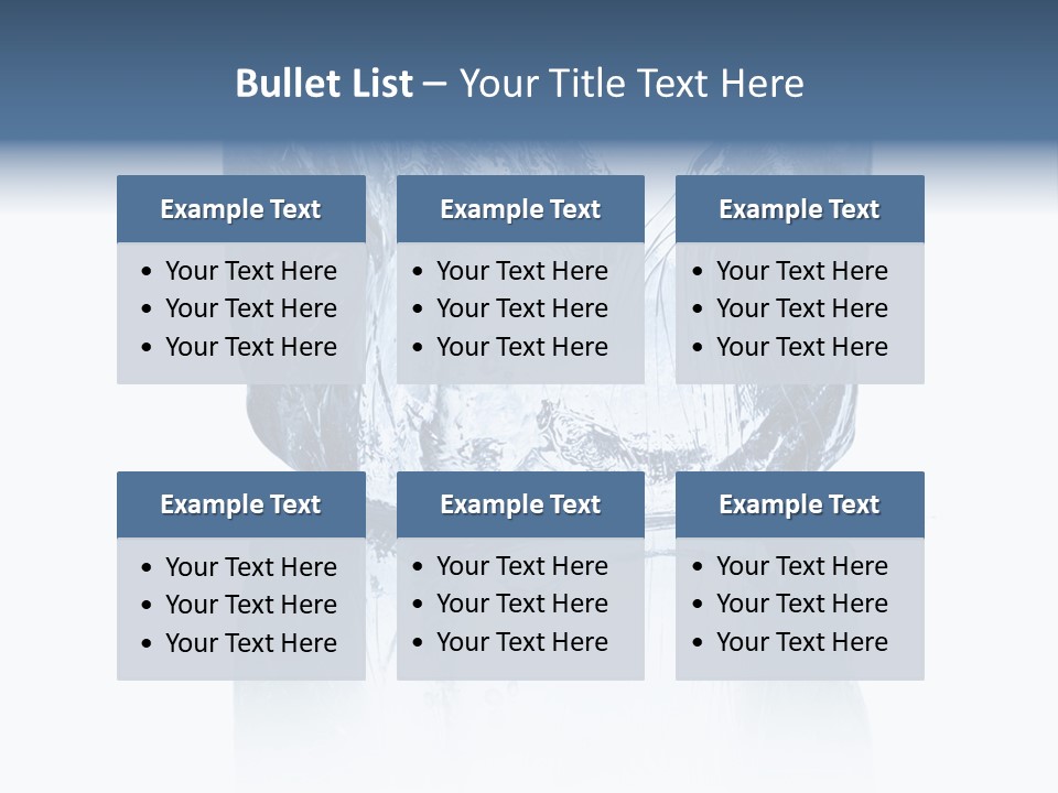 Blue Reflex Molten PowerPoint Template