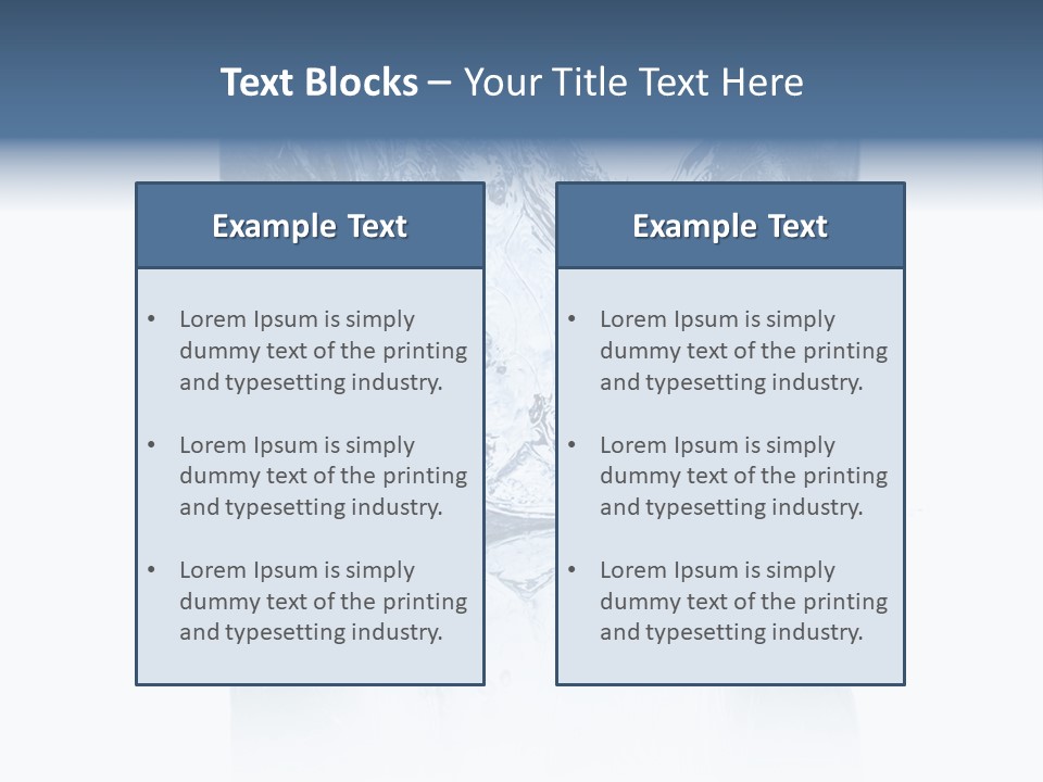 Blue Reflex Molten PowerPoint Template