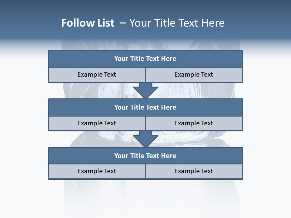 Blue Reflex Molten PowerPoint Template
