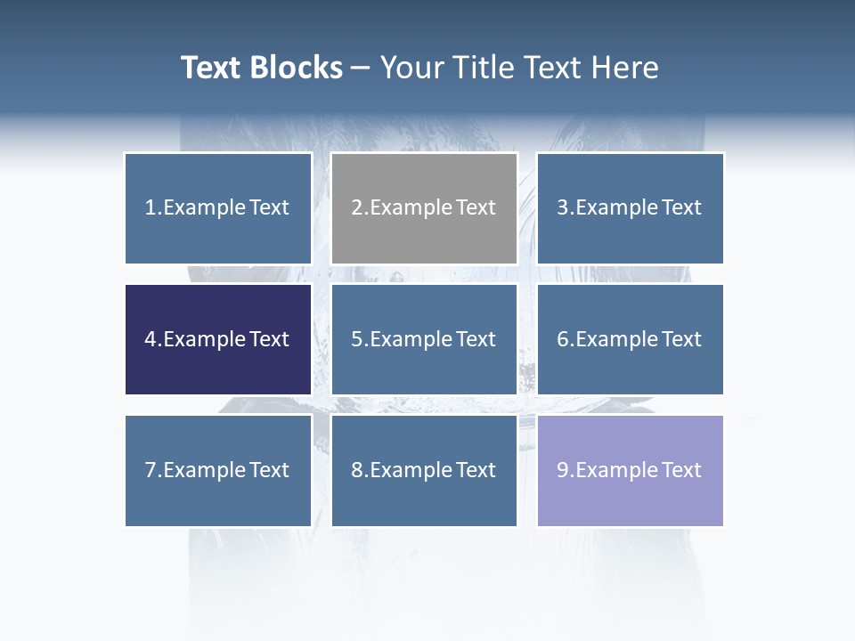 Blue Reflex Molten PowerPoint Template