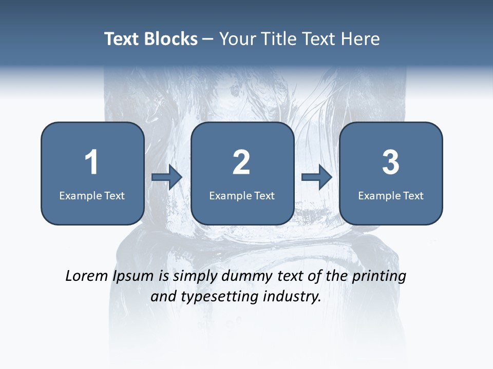 Blue Reflex Molten PowerPoint Template