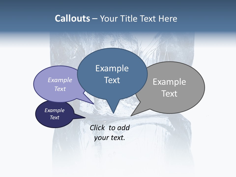 Blue Reflex Molten PowerPoint Template
