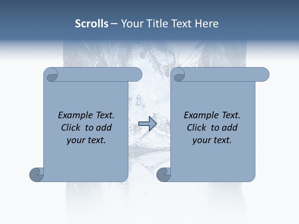 Blue Reflex Molten PowerPoint Template