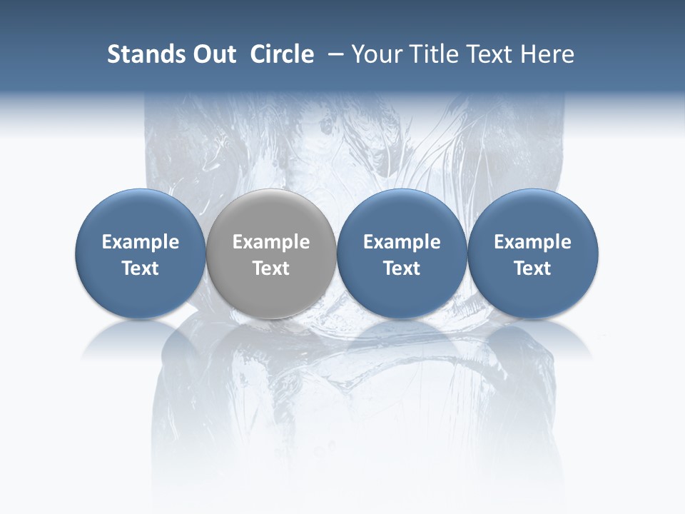 Blue Reflex Molten PowerPoint Template