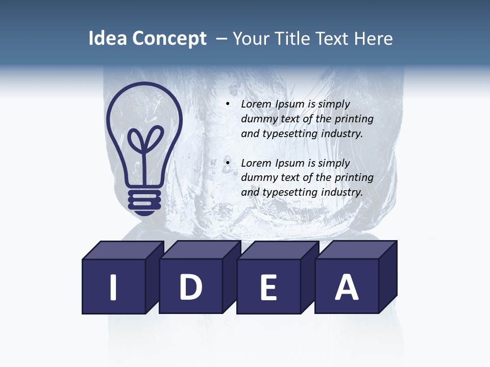 Blue Reflex Molten PowerPoint Template