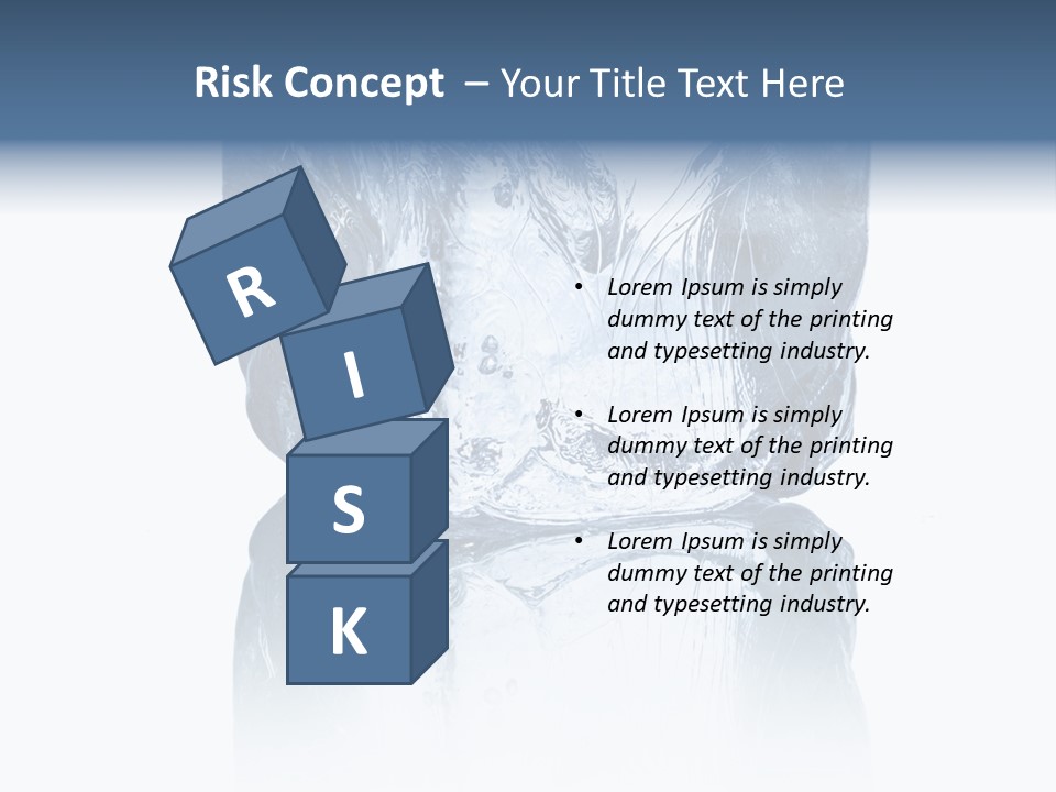 Blue Reflex Molten PowerPoint Template