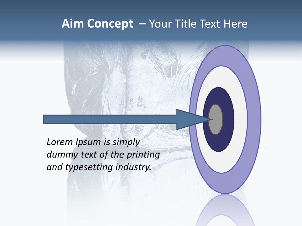Blue Reflex Molten PowerPoint Template