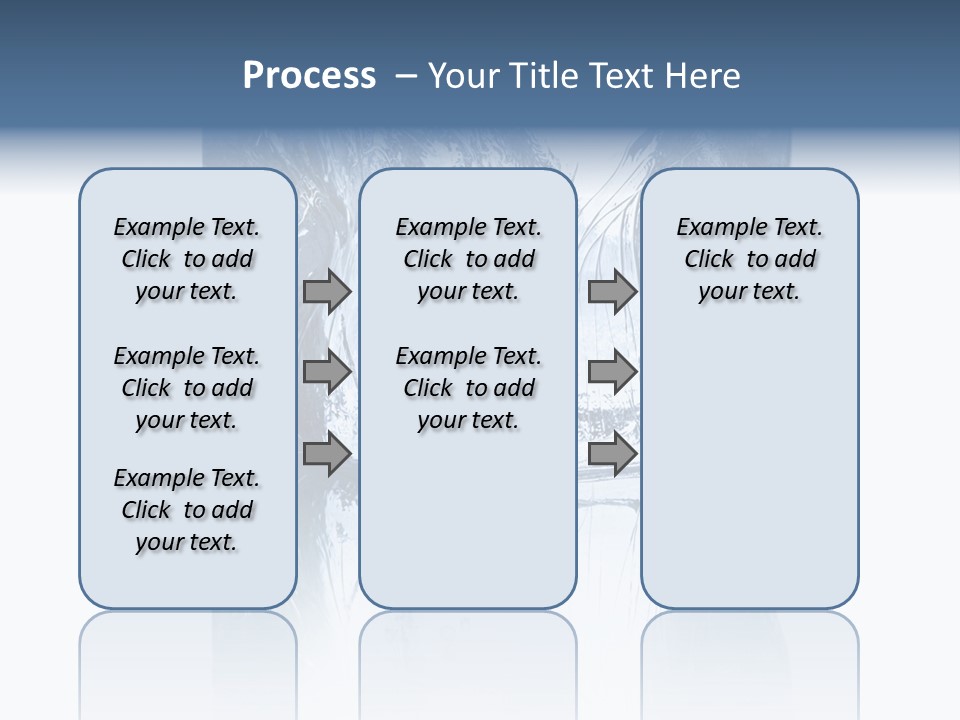 Blue Reflex Molten PowerPoint Template
