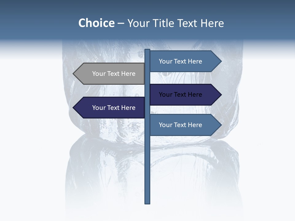 Blue Reflex Molten PowerPoint Template