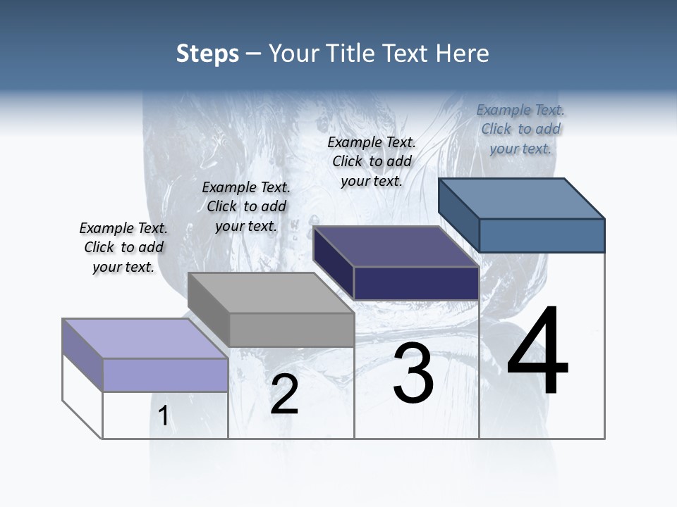 Blue Reflex Molten PowerPoint Template