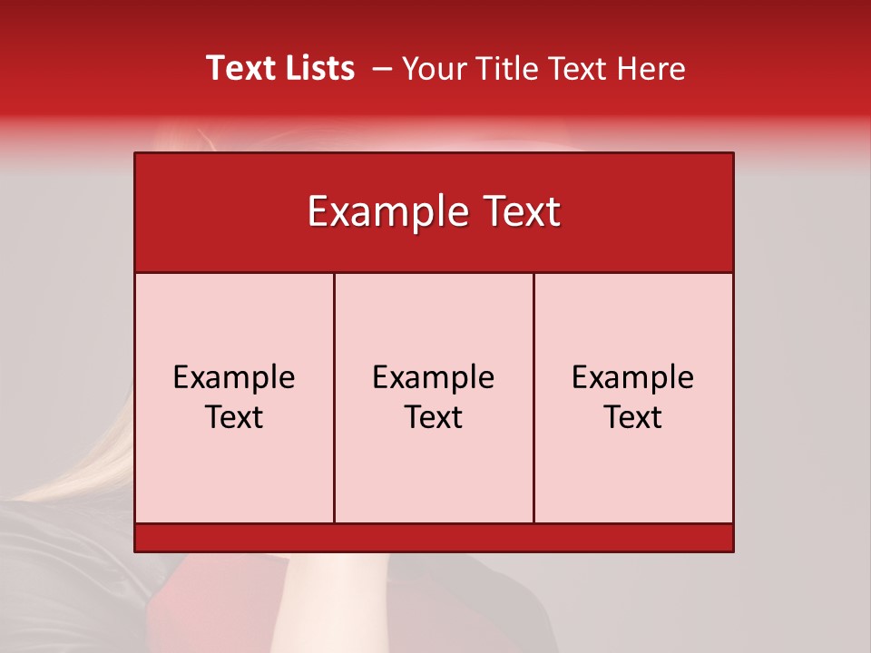 Glasses Beautiful Girl PowerPoint Template