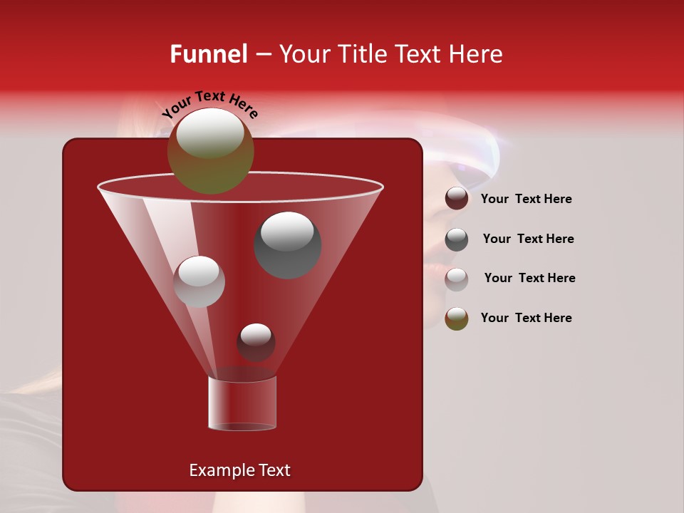 Glasses Beautiful Girl PowerPoint Template