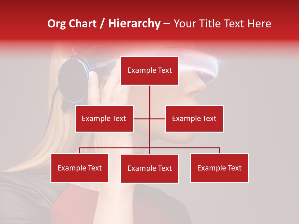 Glasses Beautiful Girl PowerPoint Template