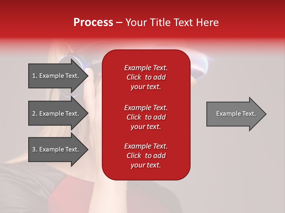 Glasses Beautiful Girl PowerPoint Template