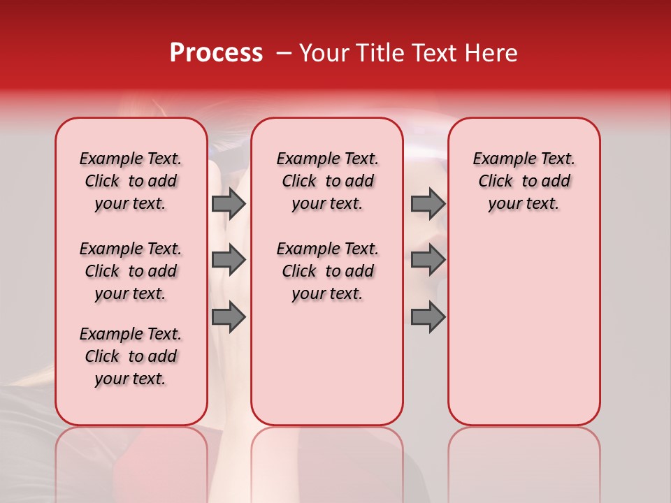 Glasses Beautiful Girl PowerPoint Template